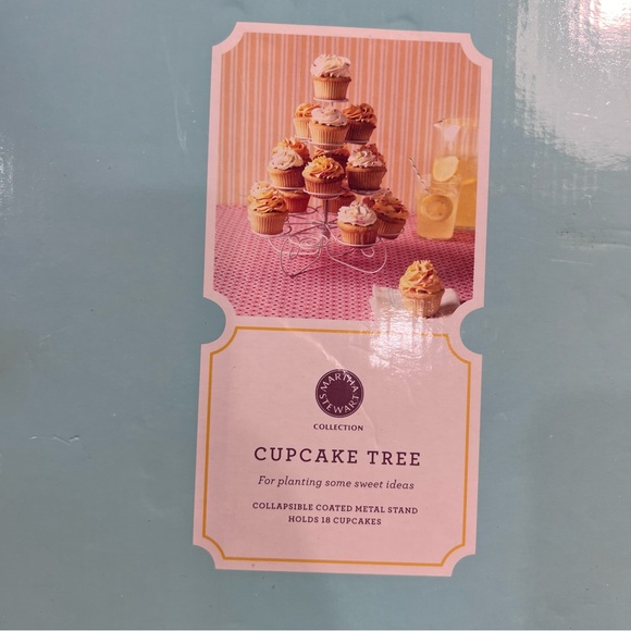 NEW Martha Stewart Collection Cupcake Tree Collapsible Coated Metal Stand - Picture 2 of 3